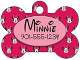 Disney Minnie Mouse Pet Id Tag for Dogs & Cats Personalized w/ Name & Number