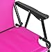 Best Choice Products 12in Height Seat Backpack Folding Chair Outdoor Beach Camping - Pink