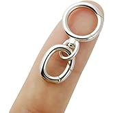 925 Sterling Silver Double End Design Necklace Clasps and Closures,Chain Extender Connector Bracelet Extension Lobster Clasp