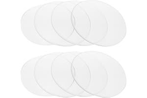 SHINEOFI 10pcs Laboratory Watch Glasses 1.96In Transparent Chemistry Glassware for School Experiment Evaporation Dish Multi-F