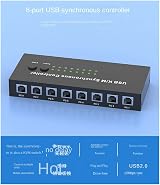 Hopbucan USB 8-Port KVM Switch Keyboard Mouse Synchronous Controller view 5