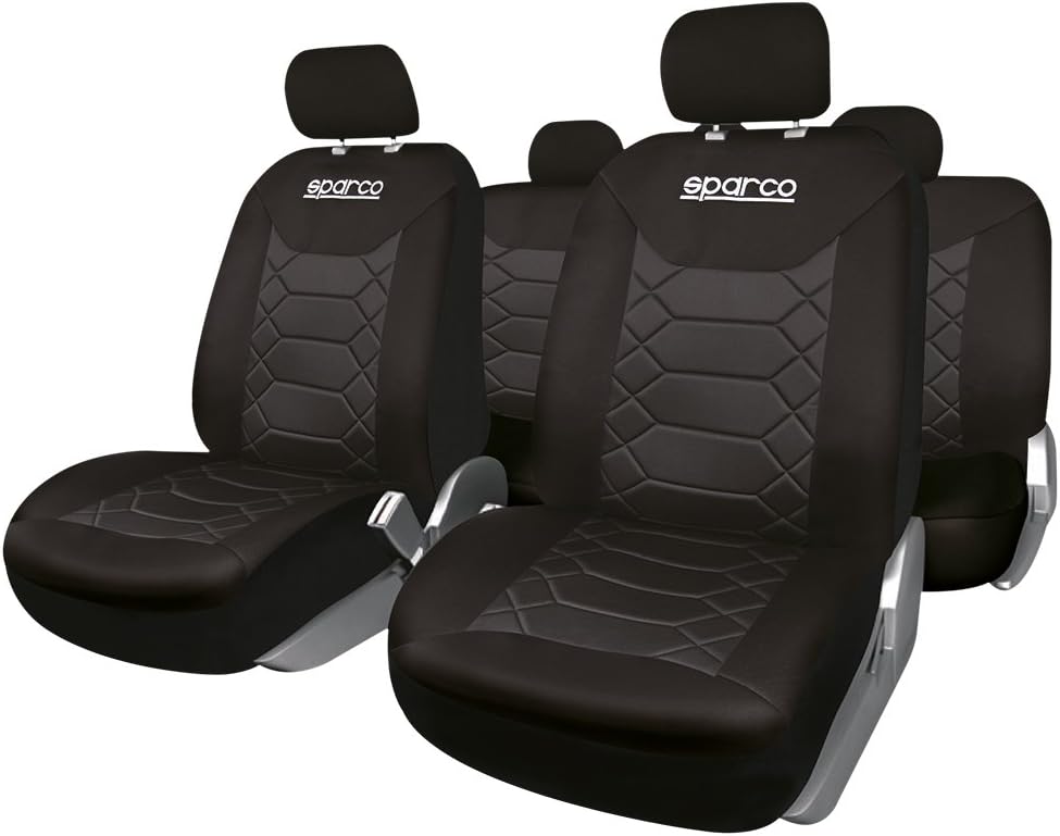 Sparco SPC1016BK Set of Covers for car seat BK Black
