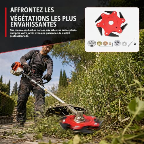 Brush Cutter Accessories Weed Brush (9 Piece Kit)