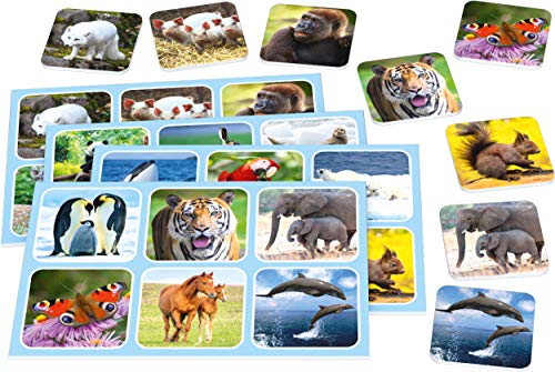 Schmidt Spiele 51433 Tier Zoo Lotto, Bring Mich mit Spiel in der Metalldose, bunt – Bild 3