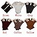 DZT1968® Short Crochet Knit Leg Warmer Boots Socks With Lace Trim For Women Girl (White)