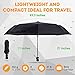 Travel Umbrella - Сompact Folding Umbrella - Best Windproof Lightweight Portable Foldable Umbrella - Auto Open Сlose Automatic Сollapsible Umbrella Black
