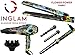 InGlam 1 inch Professional Flat Iron, Anti-Static Diamond Ionic Hair Glider, Hair Straightener, Straightens & Curls with Adjustable Temp Incl Pouch, Dual Voltage 120V & 220V by INGLAM (Flower Power)thumb 3