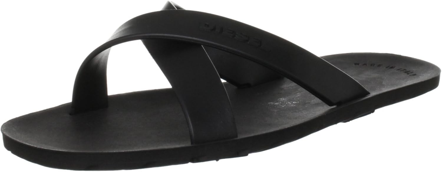 Amazon.com | Diesel Men's Plaja Wash Slide Synthetic Slippers | Slippers