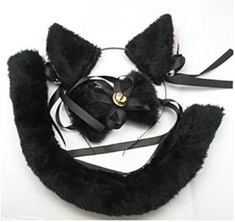 Amazon Shina コスプレ猫 の しっぽ黒 コスプレ 仮装 通販