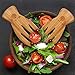 Salad Hands Tosser Salad Servers Tongs Bamboo Kitchen Helper Pack of 2