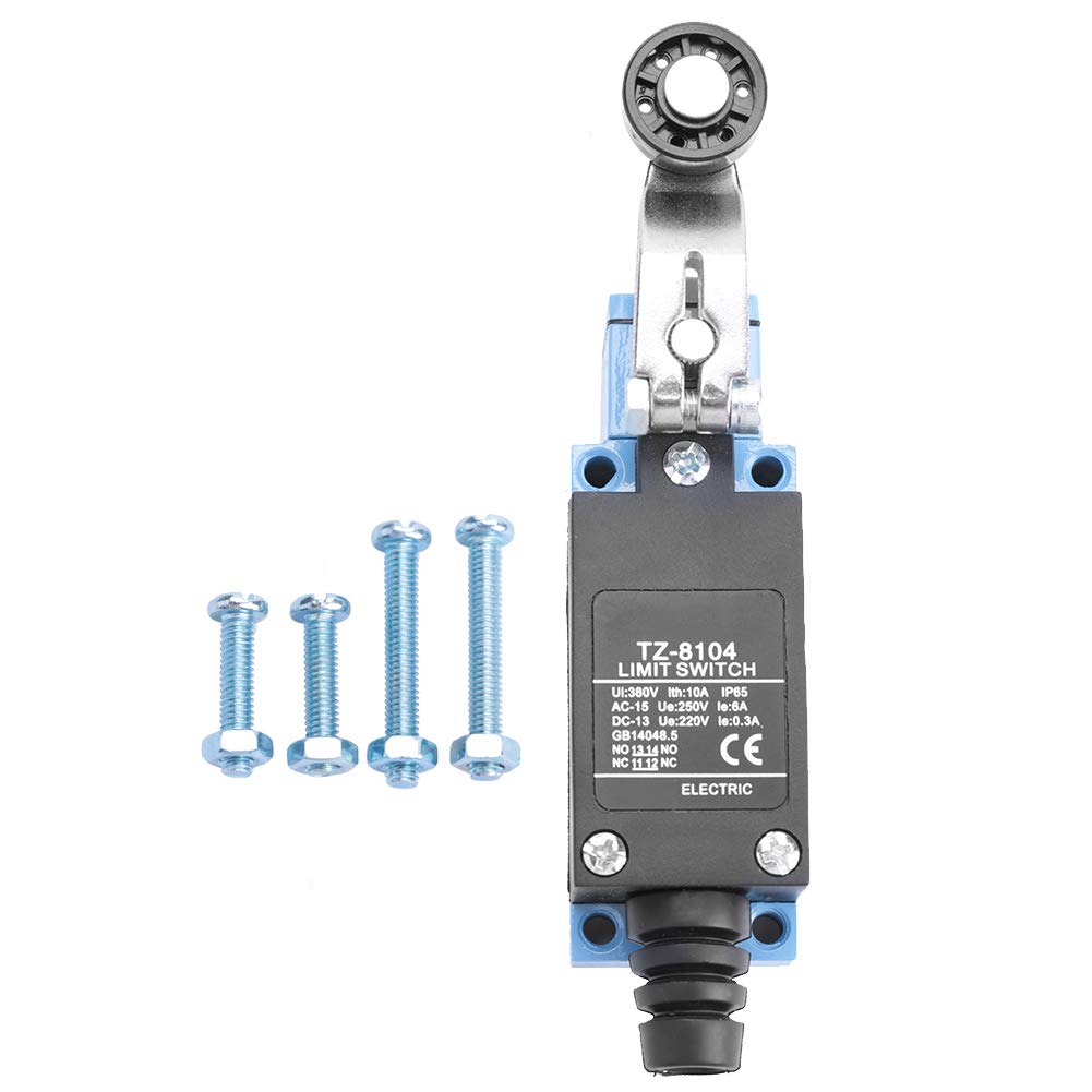 TZ-8104 SPDT Micro Switch Long Straight Hinge Lever Momentary Roller Lever Arm Limit Switch6A 250V for Arduino