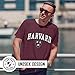 Campus Colors NCAA Adult Gameday Cotton T-Shirt - Premium Quality - Semi-Fitted Style - Officially Licensed Product (Harvard Crimson - Maroon, X-Large)