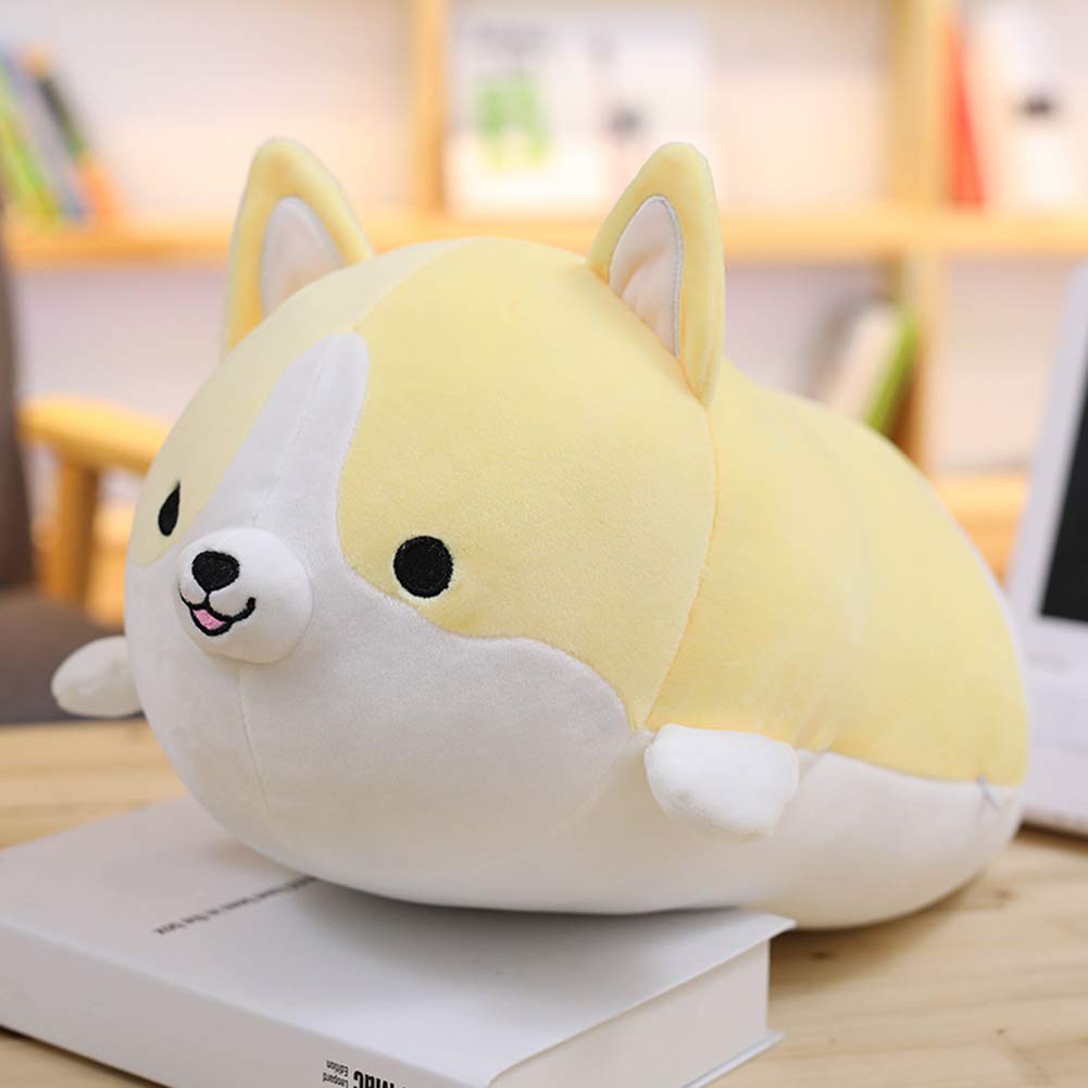 Uposao Dog Cuddly Toy Plush Toy, Small Shiba Inu Cushion, Dog Cushion, Anime Stuffed Corgi Dog Plush Cushion, Soft Beautiful Sheep Cushion, Cuddly Toys Dolls for Children, Girls, Birthday Gifts