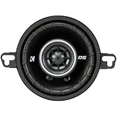 KICKER DSC350 3.5-Inch (89mm) Coaxial Speakers, 4-Ohm (Pair) | Crisp highs with clean midrange, easy factory replacement upgrade, fits tight door and console openings, quick install