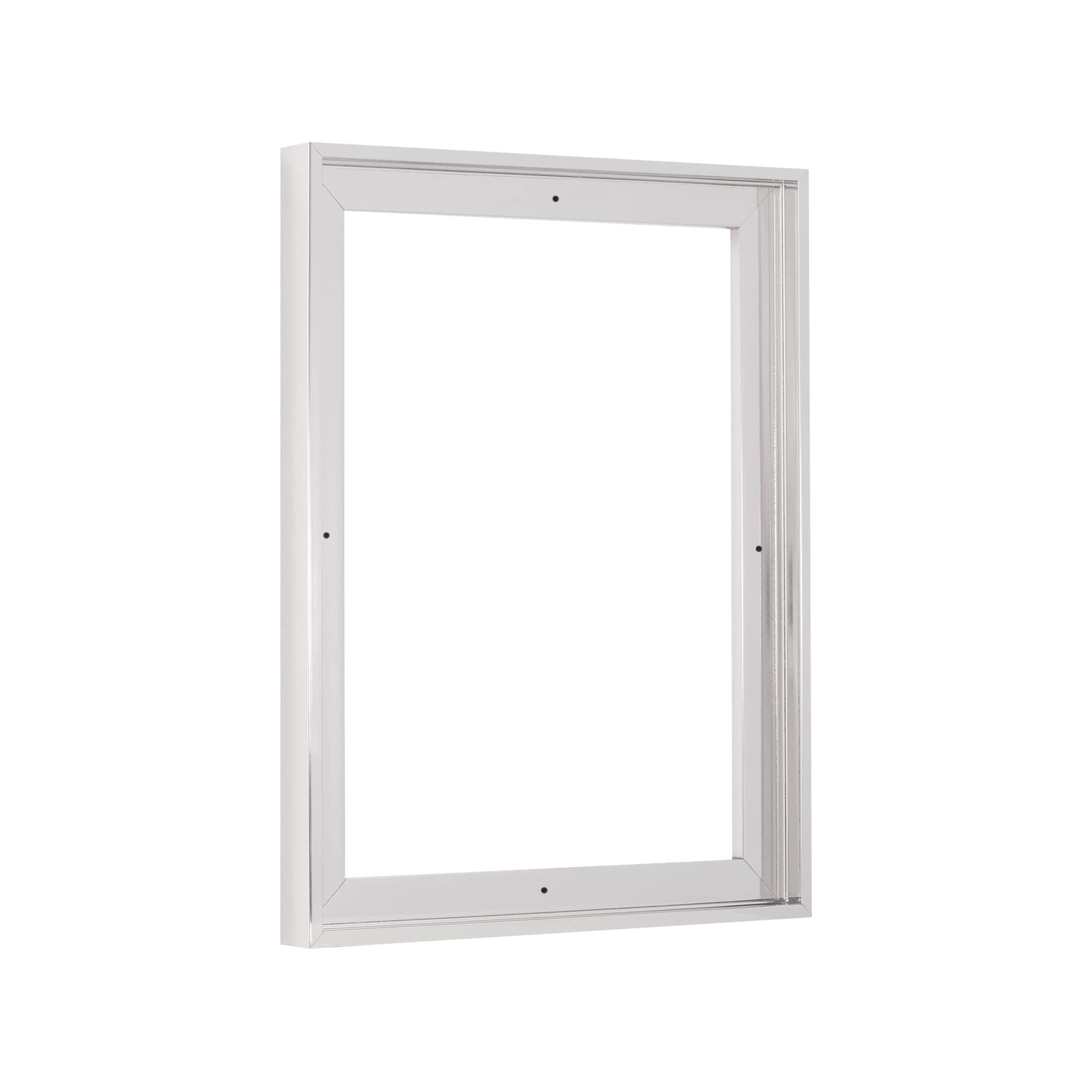 Photo 1 of Pixy Canvas 9x12 inch Floater Frame for Canvas Paintings, Wood Panels, Canvas Panels & Stretched Canvas Boards. Floating Frame fits 5/8", 3/4" & max 7/8" Deep Artwork (Chrome, 9 x 12 inch)