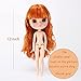 CUTEBEE 1/6 Blyth Style Factory BJD Doll,Custome-Made/Free Make-up Ball Jointed Dolls,Adorable 12 inch Doll Suitable for DIY Gifts and Hobby.(Orange)