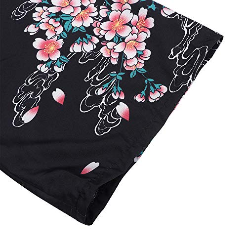 Rucan Women Open Cape Chinese Style Coat Blouse Kimono Jacket Cardigan