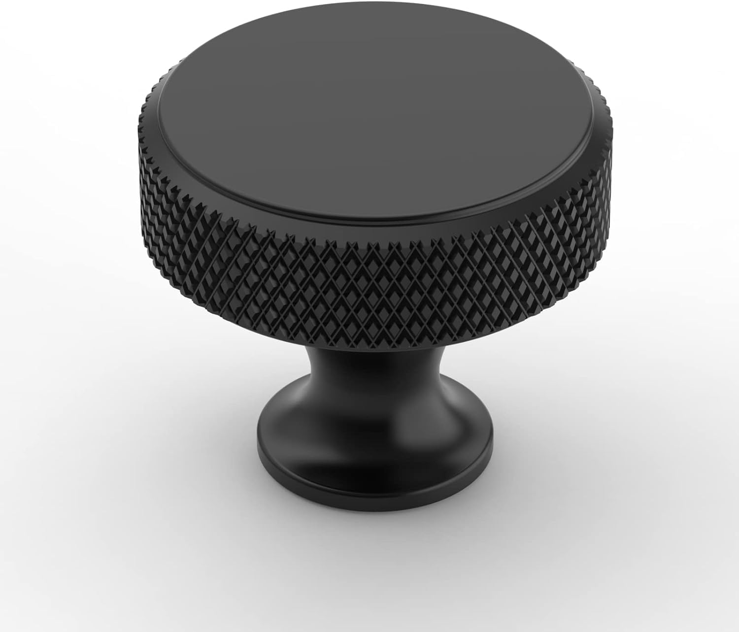 Amerdeco 30 Pack Matte Black Knurled Cabinet Knobs Kitchen Cabinet Handles for Drawer Dresser, Cupboard and Wardrobe… — image 1