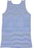 Russian USSR Soviet Military Army T-SHIRT TANK TOP VEST Blue White TELNYASHKA Marines (L)