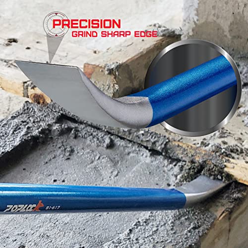 POPLOCK 17inch Indexing Pry Bar Nail Puller/Adjustable Cats Paw Deck