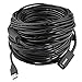 Geplink 30 Meters(100 Feet) Active USB 2.0 Extension Amplifier Cable Connect Pc with Far Away Webam/Microphone/WiFi Router Antenna/Phone Charging/Touch Screen Tv/Bluetooth Adapter/Printer