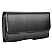 Motorola Moto Z Play DROID Case, Gcepls Leather Pouch Holster Belt Clip & Loops Case for Moto Z Force DROID Edition, Moto Z2 Force, Moto Z2 Play, Z Play - Black