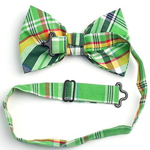 5 PC Mens Assorted Pattern Pre-Tied Adjustable Neck Tie Bowties - Thumbnail 6