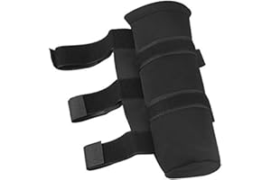 WINUNITE 1PC Black Roll Bar 2.5 lb Fire Extinguisher Holder Bag Compatible with Jeep Wrangler Car Truck 4x4 UTV Vehicle Extinguisher Strap Mount Bracket Strap