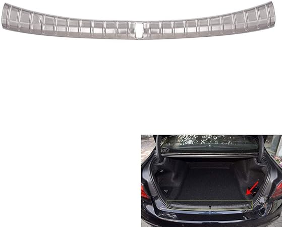 Amazon Co Jp 18年 Bmw 5シリーズ 304 ステンレススチール リアバンパー インナー ドア 敷居 保護カバー トリムステッカー 車の内装改造アクセサリー 文房具 オフィス用品