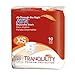 Tranquility Premium ATN Disposable Briefs with Tabs, Overnight Protection Superabsorbent Core for Leak-Free and Full-Fit Comfort, X-Small 10ct Bag