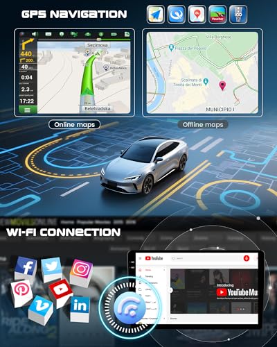 CAMECHO [4+128G] Android 15 Car Radio for Opel Vivaro A 87R/Renault Trafic 2/Nissan Primastar, Carplay Android Auto Wireless, 10" INCELL Screen Bluetooth 2 Din Radio Navi WiFi FM/RDS Mirror Link