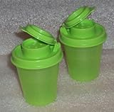 Tupperware Personal Salt and Pepper Shakers in Green