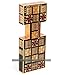 Replica Royal Game of Ur - Solid Wood Board with Eye-Catching Design, Wooden Pieces and Pyramid Dice