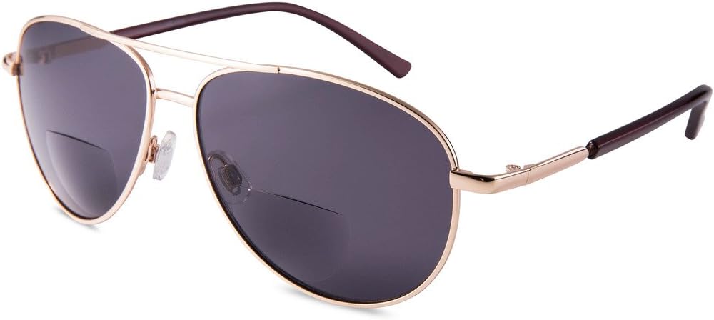 EYEGUARD Unisex Classic Style Bifocal Sunglasses Readers with Lens UV400 Protection Outdoor Reading Glasses for Men and Women