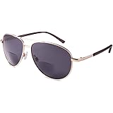 EYEGUARD Unisex Classic Style Bifocal Sunglasses Readers with Lens UV400 Protection Outdoor Reading Glasses for Men and Women