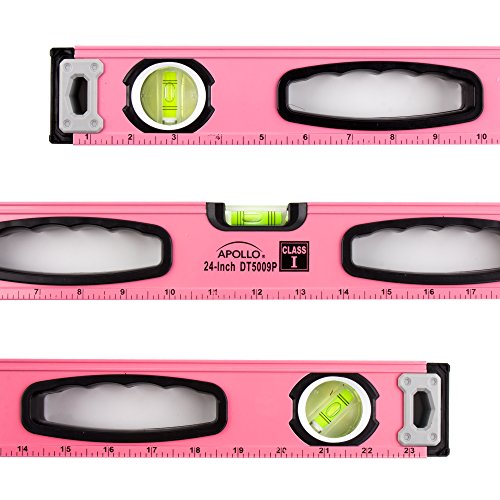 Apollo Tools DT5009P Level Tool, Pink, 24"