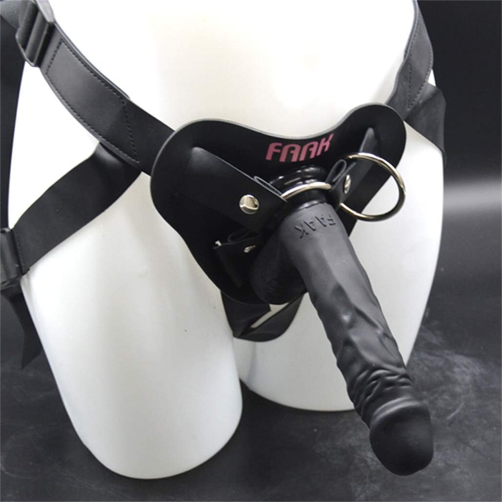 Lfcmf Stràpon for Beginner Coùple Comfort Men's Adjustable Belt Silicone Role Play for Women Pleasure (Color : Black)