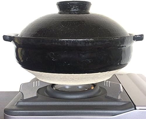 NISHIO Japanese Clay Pot -Donabe- Earthen Pot (large) for Ramen, Udon Noodles, Soup