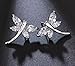 Sterling Silver Cute Dragonfly Stud Earrings