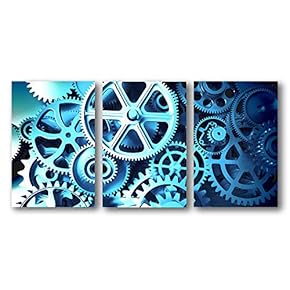 3 Piece Canvas Wall Art for Living Room Bedroom Home Artwork Shiny Diamond Gemstone Paintings Ready to Hang - 16"x24" x 3 Panels