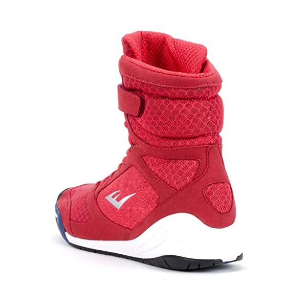 Everlast New Elite High Top Boxing Shoes Black, Blue, Red