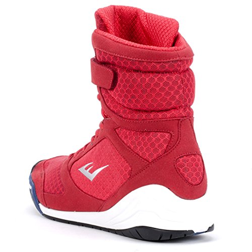 Everlast New Elite High Top Boxing Shoes Black, Blue, Red