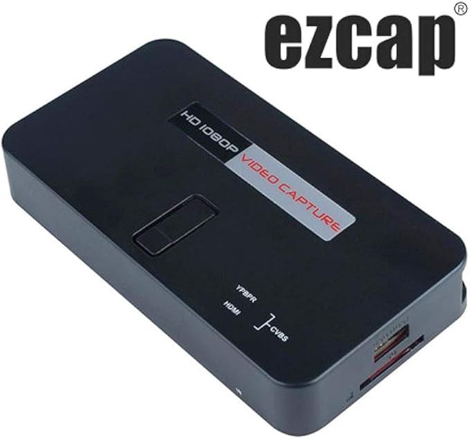 Amazon Com Ezcap Ezcap284 Game Capture Card 1080p Hd Video Recorder Box Kit Device For Ps 3 4 Wii U Pc Gaming Hdtv Dvd Hdmi Ypbpr Input Saved Hd Video To Usb Flash Sd Support Voiceover Narratage Computers