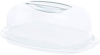 Rotho Fresh Käseglocke, Kunststoff (SAN) BPA-frei, weiss/transparent, (29,0 x 17,0 x 10,5 cm)