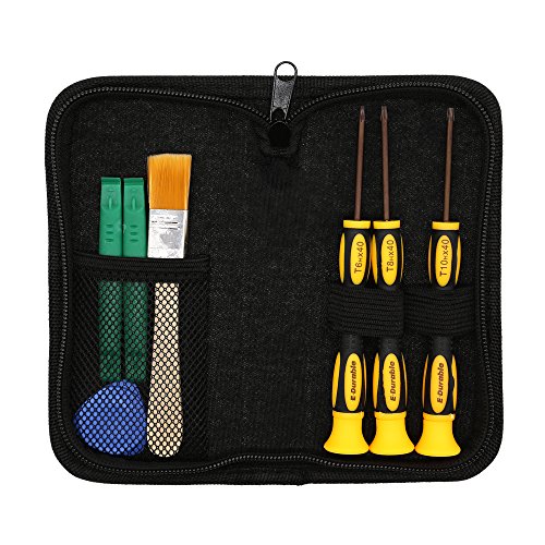 EDurable-T8-T6-T10-Screwdriver-Set-for-Xbox-One-Xbox-360-Controller-and-PS3-PS4-Safe-Prying-Tool-and-Cleaning-Brush