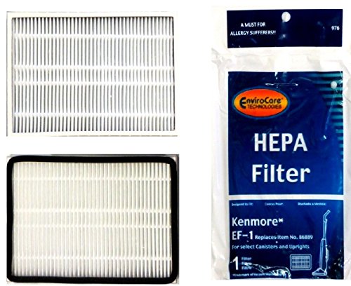 Envirocare Replacement Filter for Kenmore HEPA Filters #86889 - EF1 3 pk