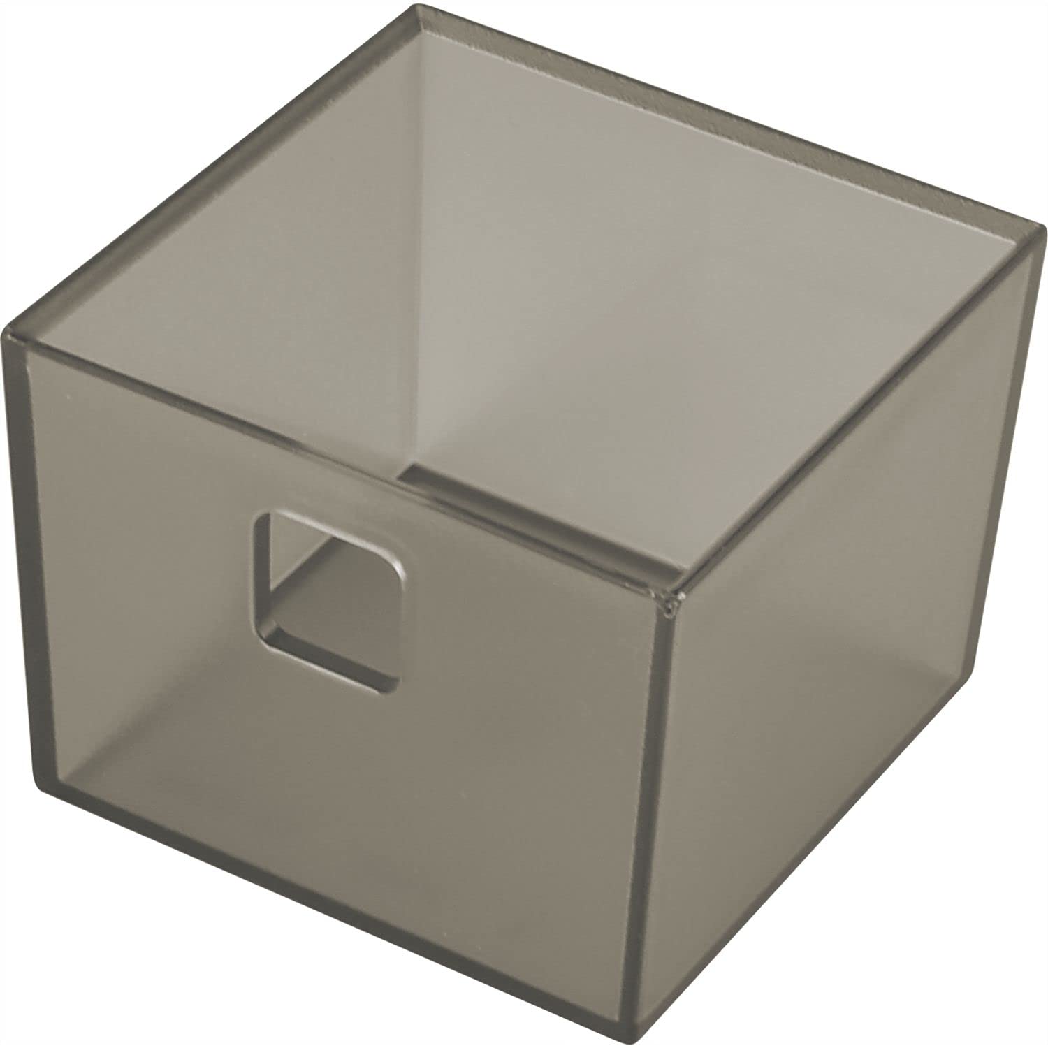 NINKA 5016.11 20911 Graphite Translucent Banio Drawer Container 1 Compartment Storage Container Organiser 84 x 84 mm Plastic