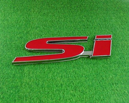 Auto car Red si for CIVIC ACCORD Emblem Badge decal Sticker