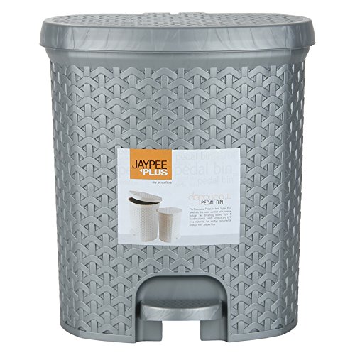 Jaypee Plus, Dispose all Small, Pedal Bin,1,Silver, 5 Litre