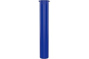 DRAGON CHEWER 116mm CR Plastic Packaging Pop Top Tubes - Child Resistant Travel Holder Vial Containers - 500 Qty (Blue)